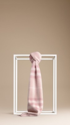 Exploded Check Cashmere Scarf