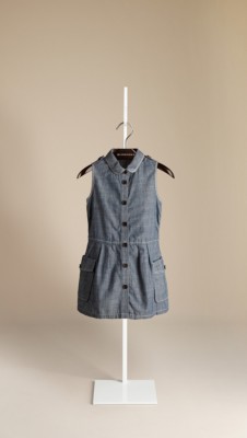 Chambray Cotton Shirt Dress