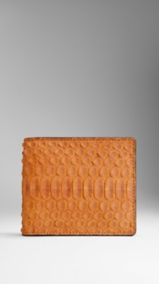 Python Nubuck Folding Wallet