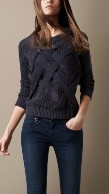 Jersey de punto con entramado de checks