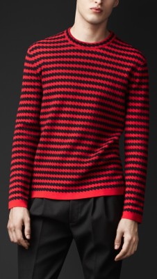 Zigzag Wool Silk Sweater