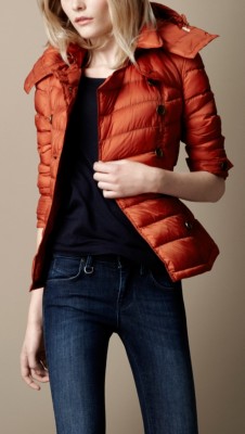 Short Down-Filled Trench Coat