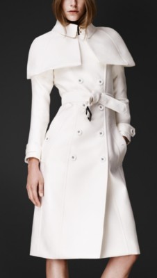 Double Duchess Caped Trench Coat