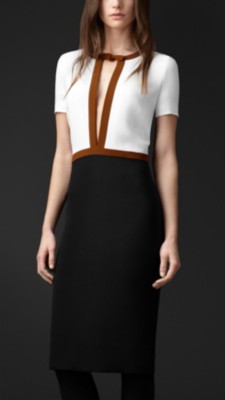 Colour Block Cut-Out Dress