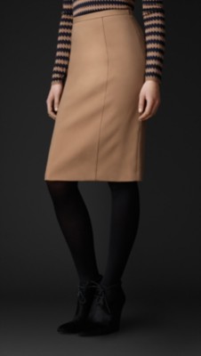 Bonded Crêpe Pencil Skirt