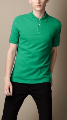 Check Placket Polo Shirt