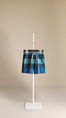 Check Swim Shorts