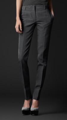 Tailored Cotton Silk Trousers