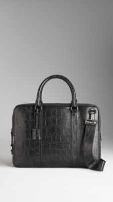 Alligator Crossbody Briefcase