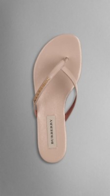 Patent London Leather Flip Flops