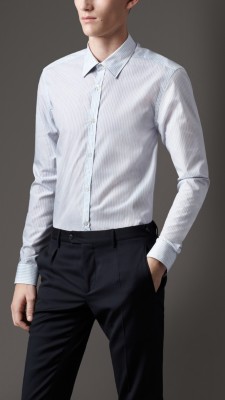 Modern Fit Pinstripe Shirt