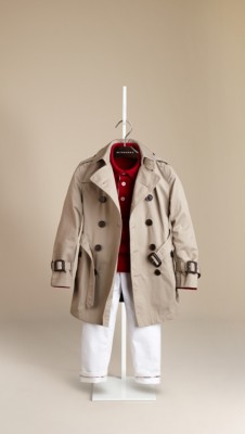 Cotton Twill Trench Coat