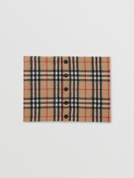 Snood de cashmere com estampa Vintage Check (Bege Clássico)