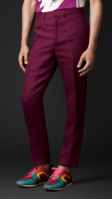 Pantalon fuseau en lin