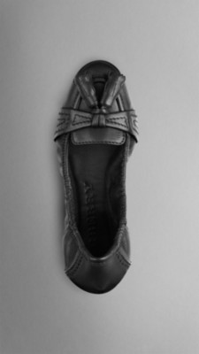 Leather Tassel Ballerinas
