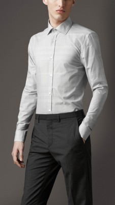 Modern Fit Stripe Cotton Shirt