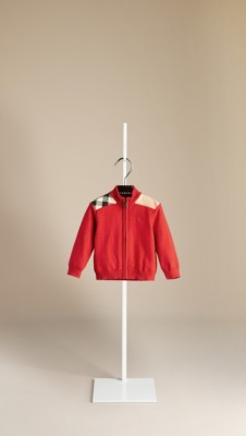 Check Panel Cotton Cardigan