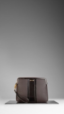 London Leather Crossbody iPad Case