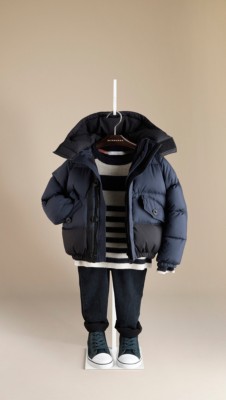 Colour Block Puffer Jacket