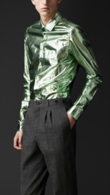 Metallic Cotton Shirt
