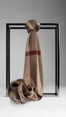 Check Cashmere Scarf