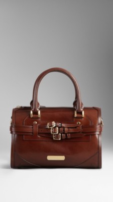 Medium Bridle Leather Bowling Bag