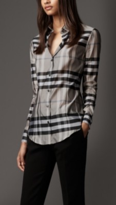 Check Silk Blend Shirt