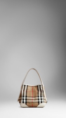 Small Bridle House Check Tote Bag