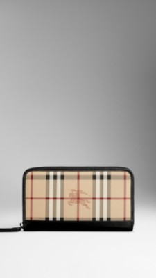 Haymarket Check Ziparound Wallet