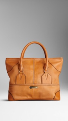 Medium Lizard Leather Tote Bag