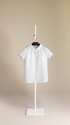 Round Collar Cotton Shirt