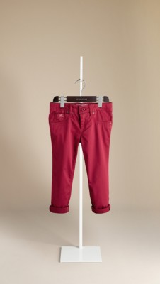 Skinny Fit Stretch Cotton Trousers
