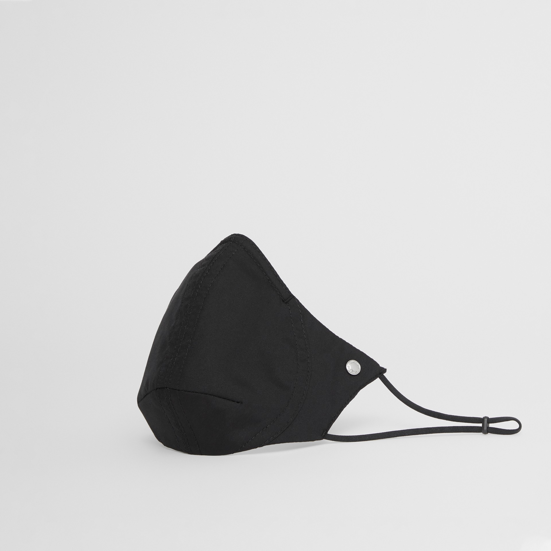 Máscara de algodão com detalhe de logotipo (Preto) | Burberry - galeria de imagens 0