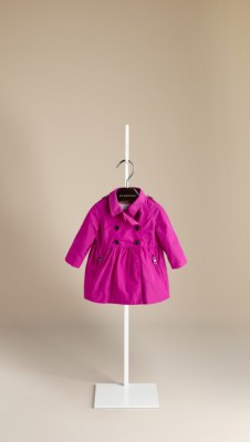 Skirted Taffeta Trench Coat