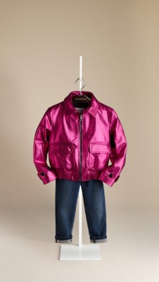 Metallic Bomber Jacket