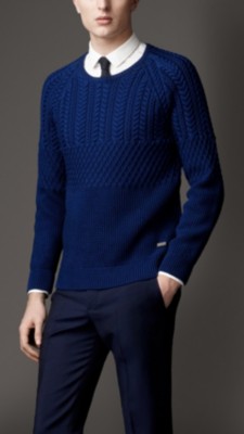 Cotton Aran Knit Sweater
