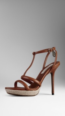 Leather Platform Sandals