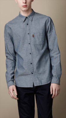 Cotton Linen Chambray Shirt