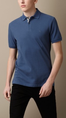 Check Placket Polo Shirt