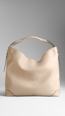 Medium Leather Hobo Bag
