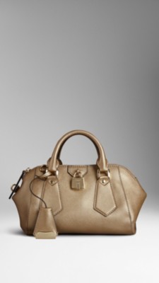 The Small Blaze in Textured Metallic Leather