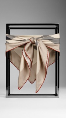 Check Silk Square