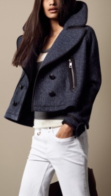 Oversize Cropped Pea Coat