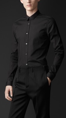 Skinny Fit Cotton Shirt