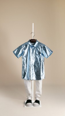Metallic Cotton Shirt