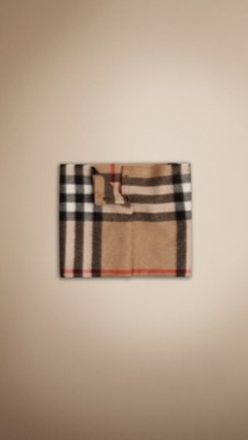 Exploded Check Cashmere Snood