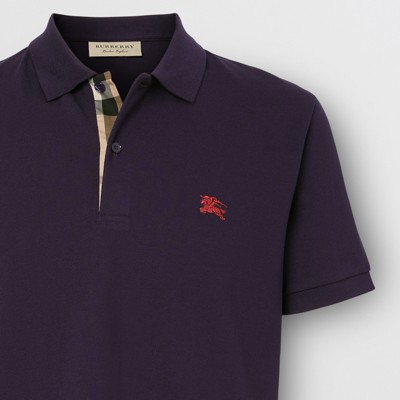 burberry polo shirt mens purple