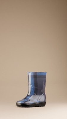 Check Rain Boots