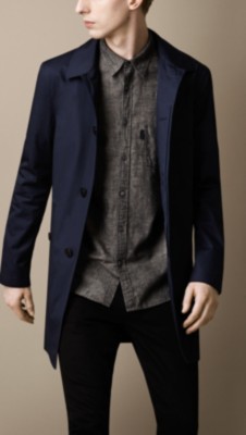 Mid-Length Lightweight Cotton Trench Coat