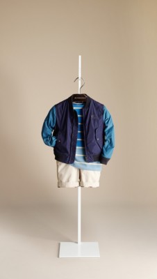 Contrast Sleeve Bomber Jacket